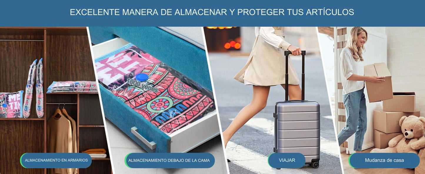 PACK BOLSAS AL VACÍO + EXTRACTOR DE AIRE PORTÁTIL