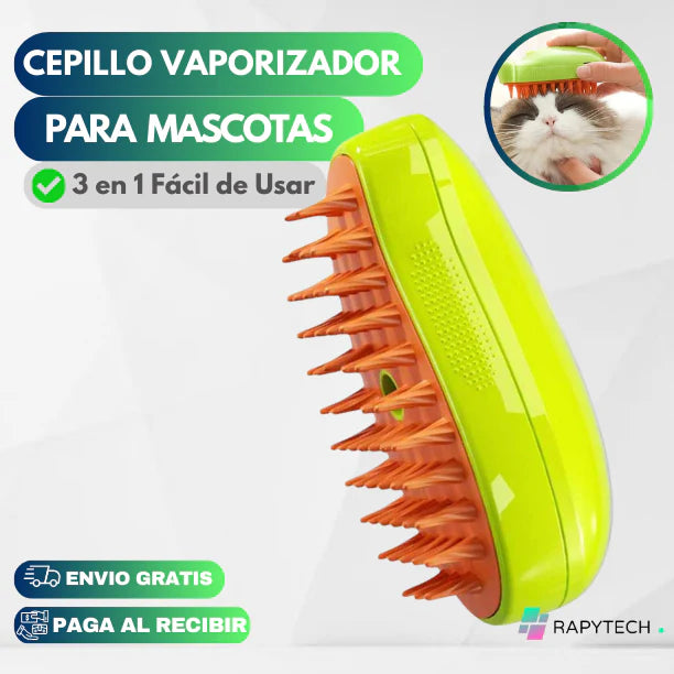 CEPILLO VAPORIZADOR PARA MASCOTAS DE ALTA CALIDAD