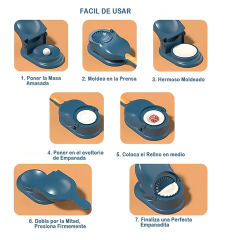 PRENSADOR DE EMPANADAS PEQUEÑAS 2 EN 1