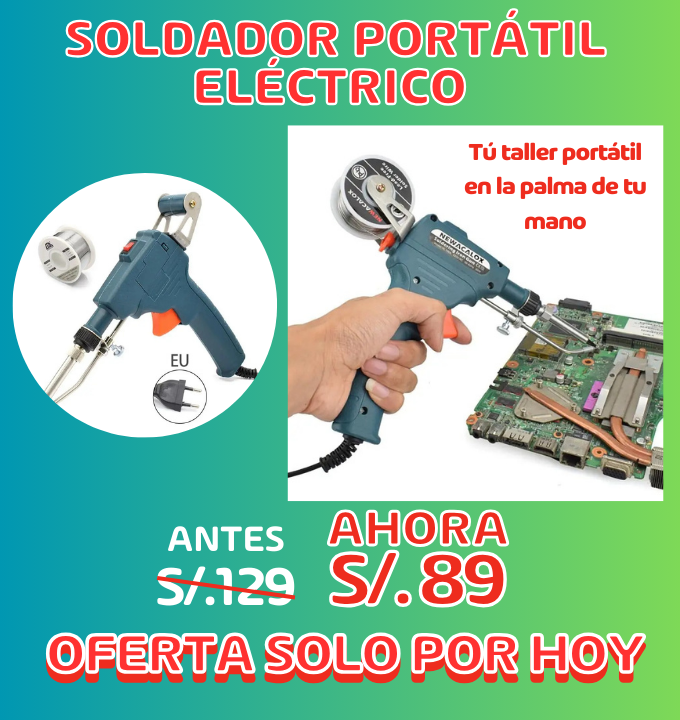 soldador portatil eléctrico