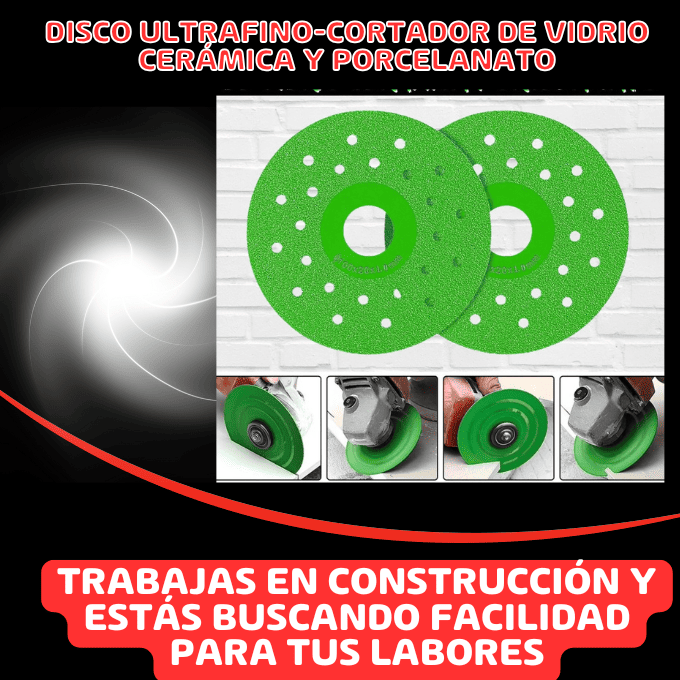 DISCO ULTRA FINO CORTADOR DE VIDRIO - CERAMICA - PORCELANATO