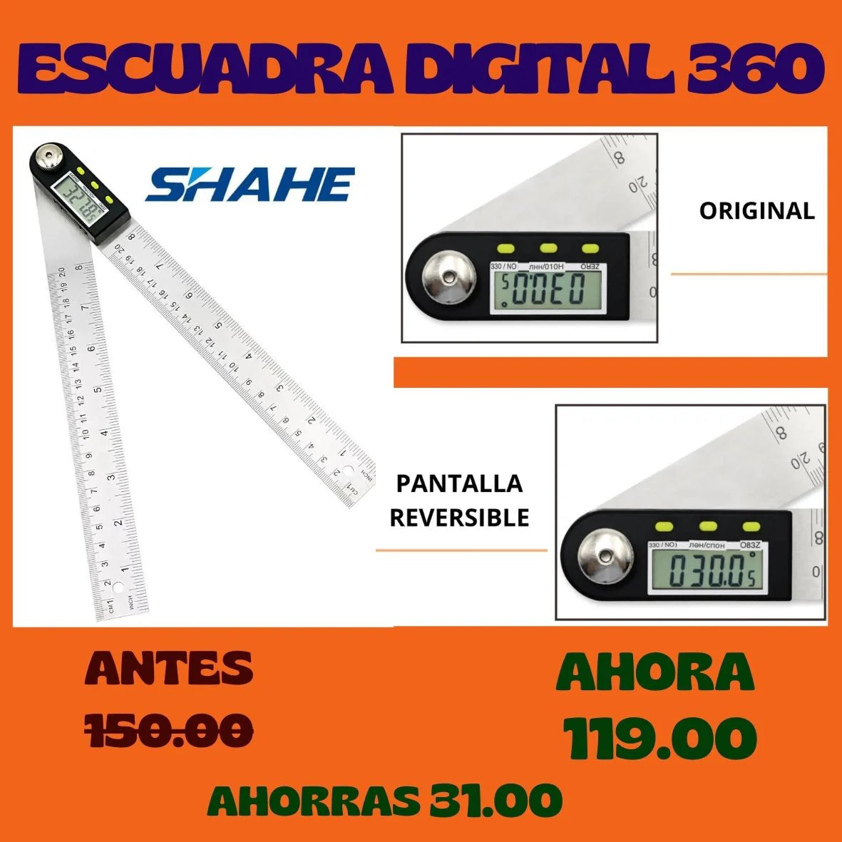 Escuadra Digital 360°