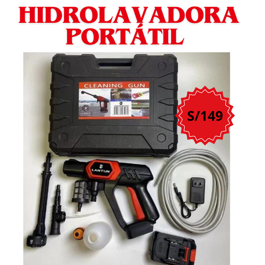 HIDROLAVADORA PORTATIL INALAMBRICA DE ALTA PRESION