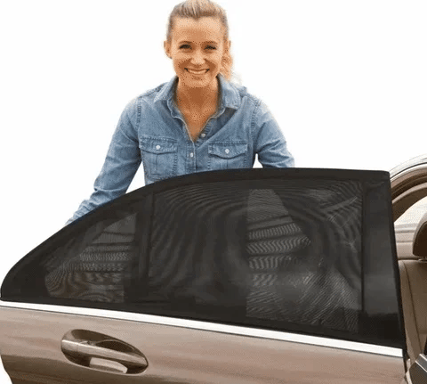 Set de 4 Tapasoles de Malla para Ventana de Auto - Protección Solar