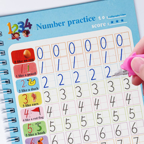 CUADERNO MÁGICO (SET DE 4 CUADERNOS + LAPICERO MÁGICO)