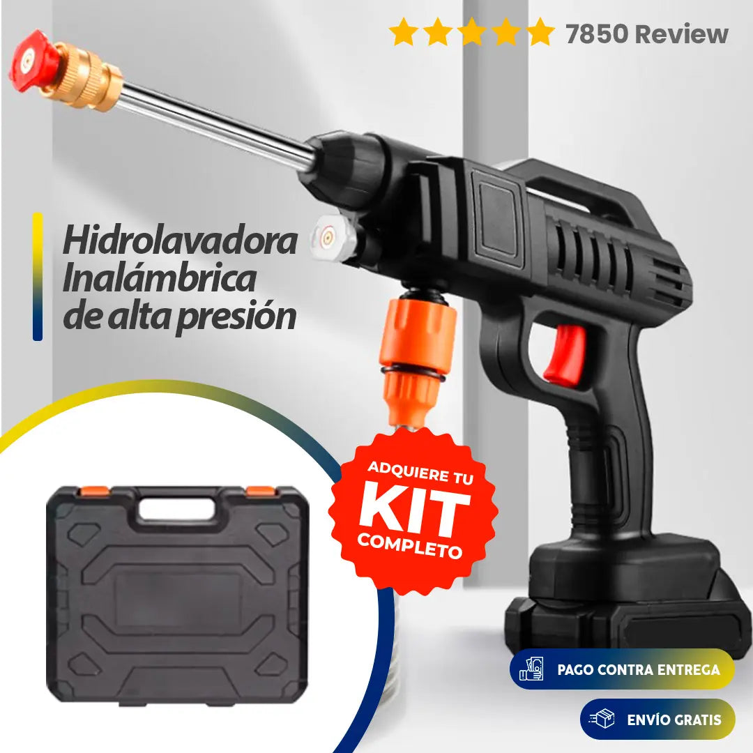 HIDROLAVADORA PORTATIL INALAMBRICA DE ALTA PRESION