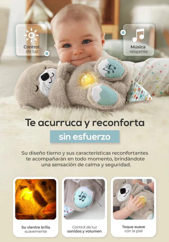 PELUCHE NUTRIA ANTIESTRES HORA DE DORMIR TIPO FISHER PRICE