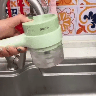 Cortador de verduras eléctrico 4 en 1
