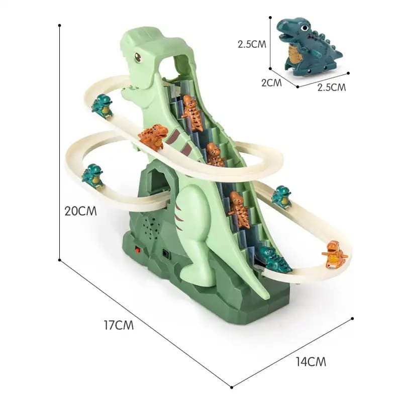Juego de Pista de Carreras de Dinosaurios