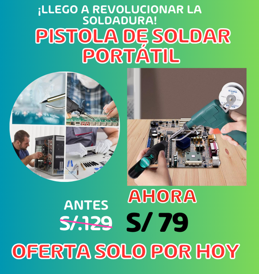 SOLDADOR ELECTRICO CON ESTAÑO