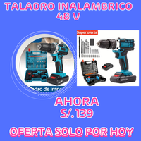 Taladro Percutor Inalámbrico 48V
