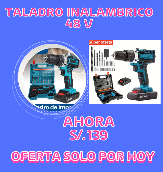 Taladro Percutor Inalámbrico 48V