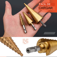 SET DE 3 BROCAS ENCALONADAS+ WINCHA LASER