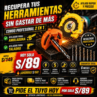 COMBO AFILADOR DE BROCAS 2X1