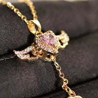 Collar Corazón con alas de Angel