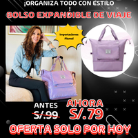 bolso de viaje  expandible