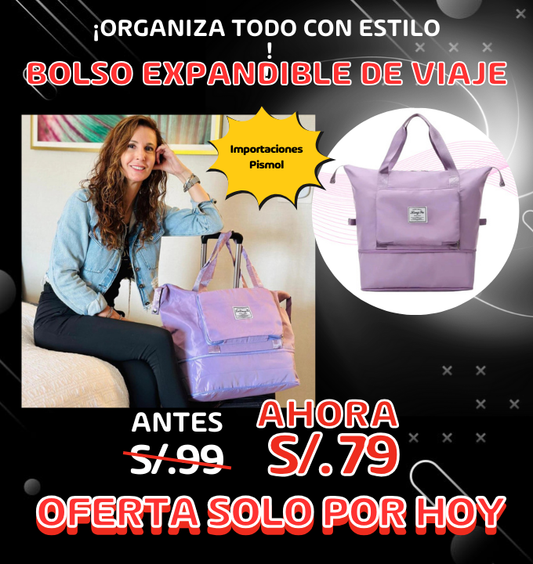 bolso de viaje  expandible