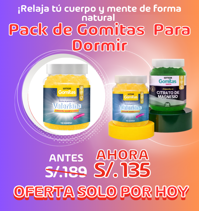 Pack de Gomitas  para dormir