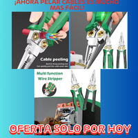 ALICATE DE ELECTRICISTA MULTINCIONAL 8 EN 1 -INTELIGENTE CON MEDIDOR DE VOLTAJE