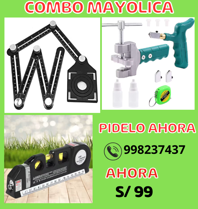 COMBO HERRAMIENTAS 3 X99 SOLES