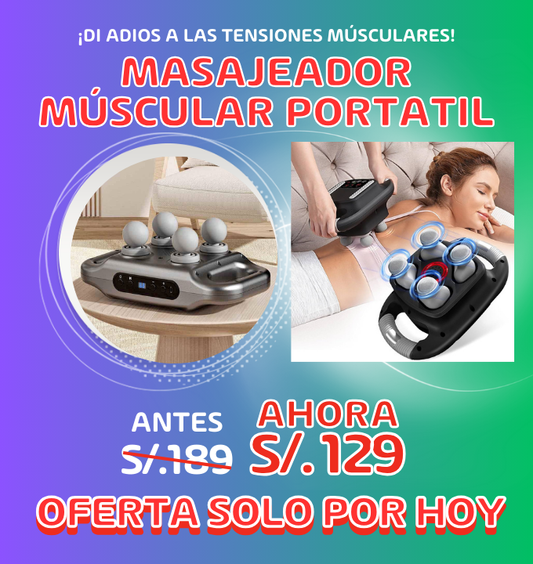 MASAJEADOR MÚSCULAR PORTÁTIL