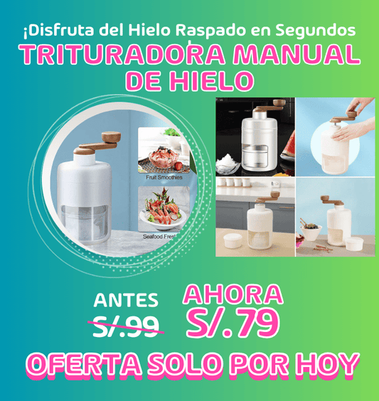 TRITURADORA MANUAL DE HIELO