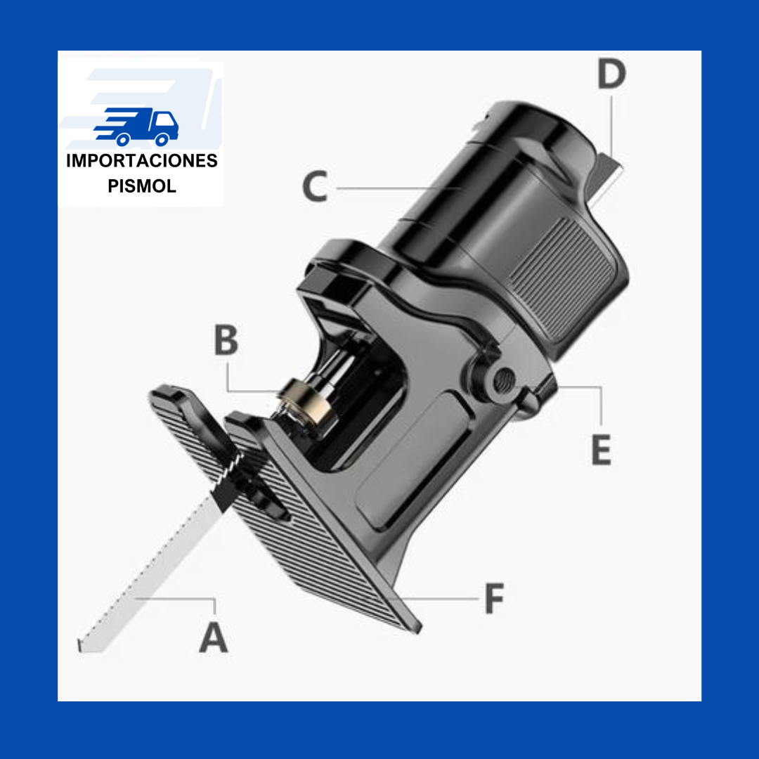 ADAPTADOR DE SIERRA PARA TALADRO ELECTRICO