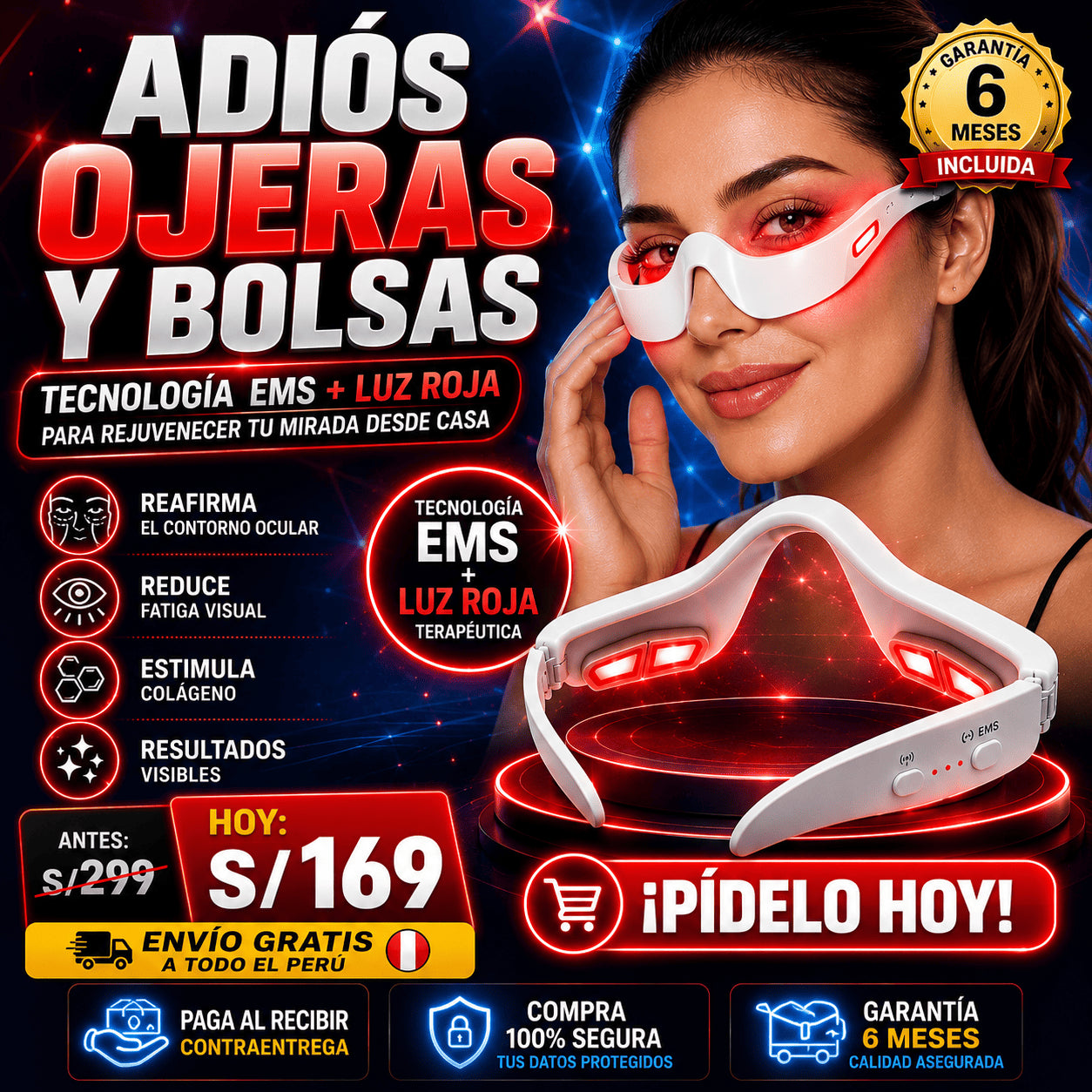 MASAJEADOR DE PARPADOS PREMIUN