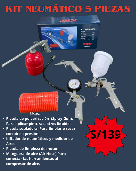 KIT NEUMATICO 5 PIEZAS