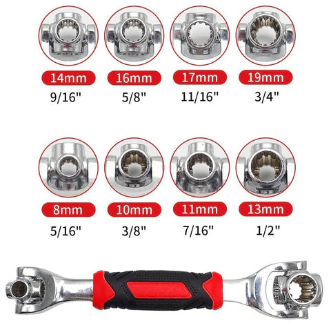 LLAVE UNIVERSAL CON CABEZAL GIRATORIO 360°