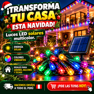 LUCES NAVIDEÑAS CON PANEL SOLAR 3x 99