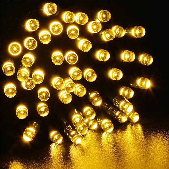 LUCES NAVIDEÑAS CON PANEL SOLAR