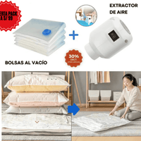 PACK BOLSAS AL VACÍO + EXTRACTOR DE AIRE PORTÁTIL