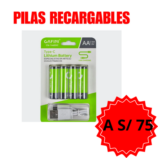 PILAS  RECARGABLES