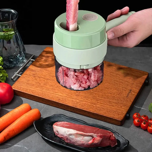 Cortador de verduras eléctrico 4 en 1