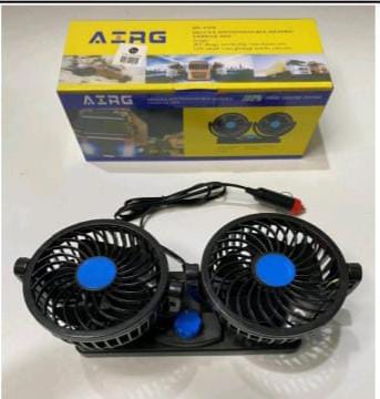 VENTILADOR 2 EN 1 - PARA AUTOS CAMIONETAS CON BASE GIRATORIA