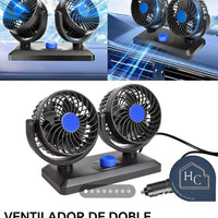 VENTILADOR 2 EN 1 - PARA AUTOS CAMIONETAS CON BASE GIRATORIA