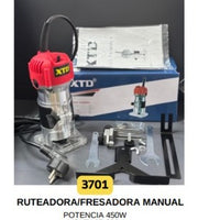 Combo Ruteadora + Kit De cuchillas fresadoras 12Pcs