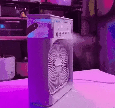 VENTILADOR PORTÁTIL CON HUMIDIFICADOR