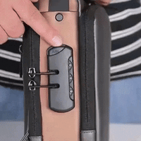 MORRAL ANTIRROBO DE CUERO IMPERMEABLE Y CON CLAVE DE SEGURIDAD