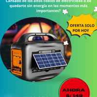 KIT MULTIFUNCIONAL CON PANEL SOLAR