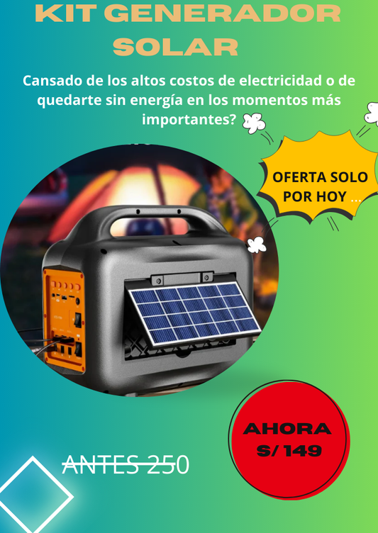 KIT MULTIFUNCIONAL CON PANEL SOLAR