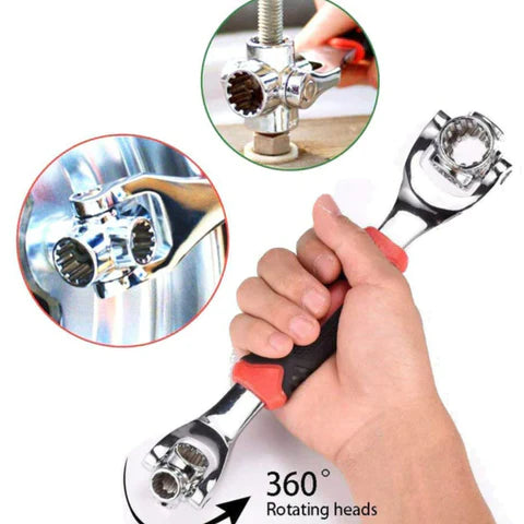 LLAVE UNIVERSAL CON CABEZAL GIRATORIO 360°